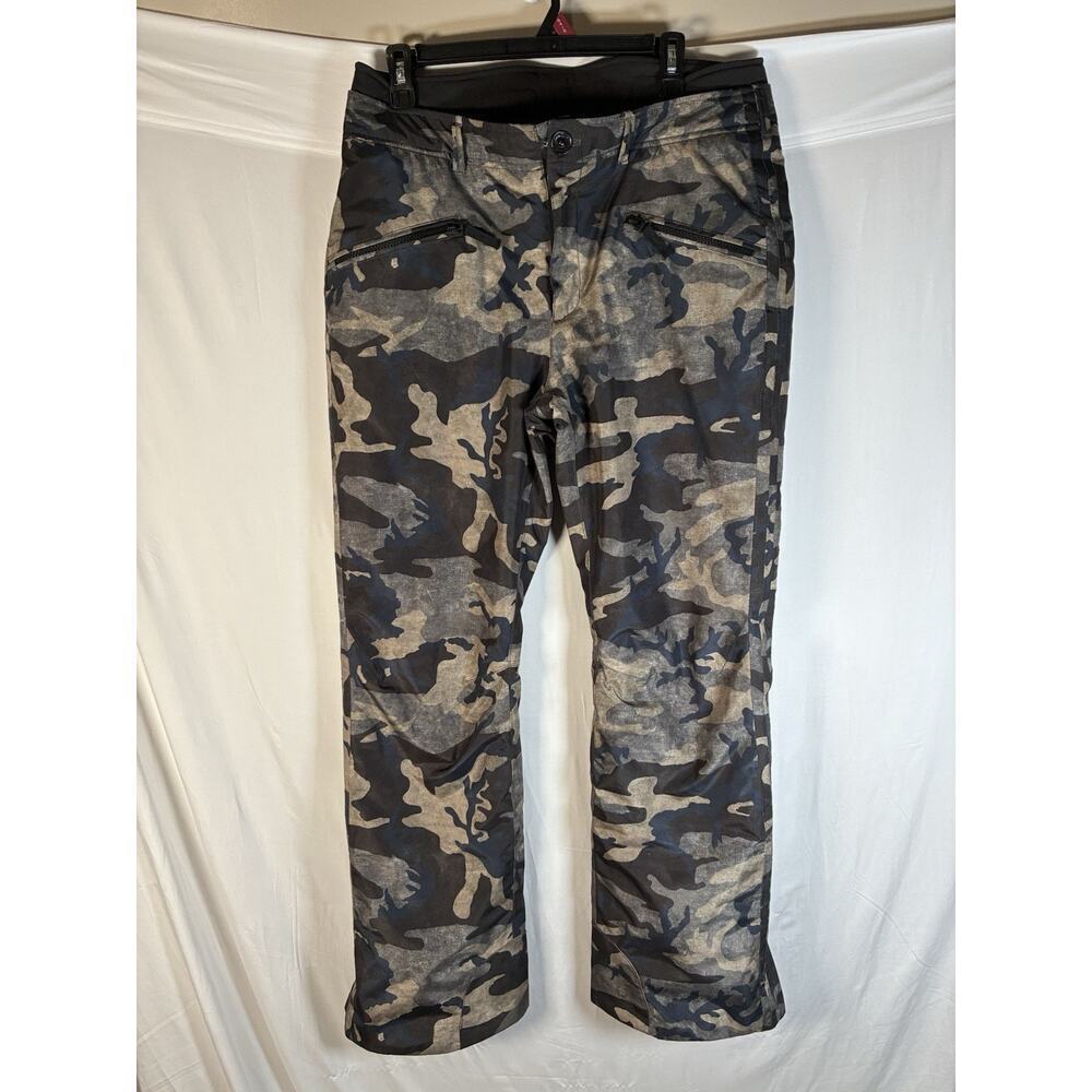Bogner Fire & Ice Women’s Camo Navy Brown Snow Board Pants Size 12 Large Ski